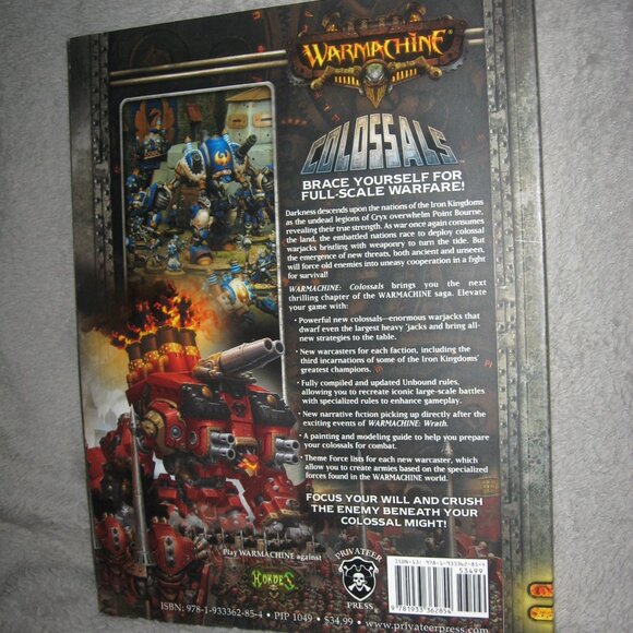 Warmachine RPG Softcover Book Colossals 2409A6 - Picture 2 of 9